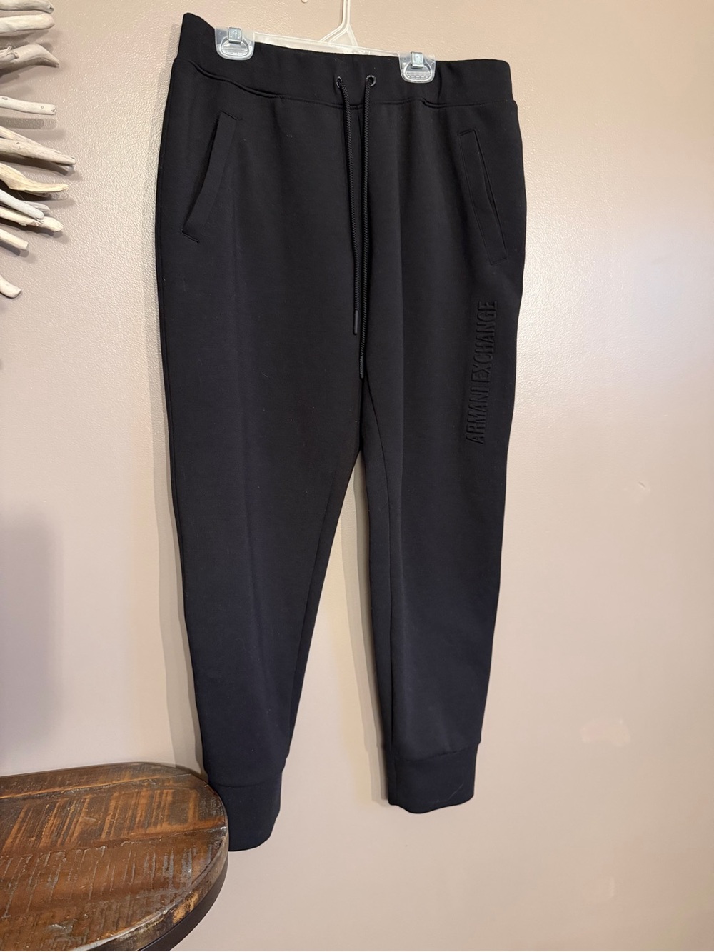 Armani Exchange Men’s Joggers in Black